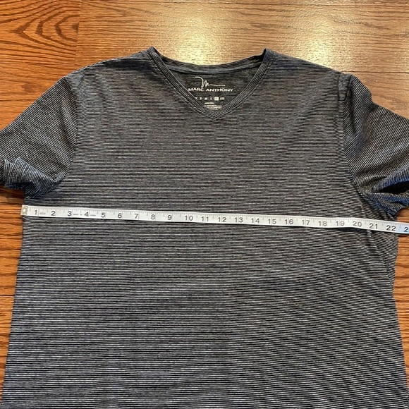Marc Anthony MENS 100% cotton striped V neck tee classic size XL - Picture 5 of 7